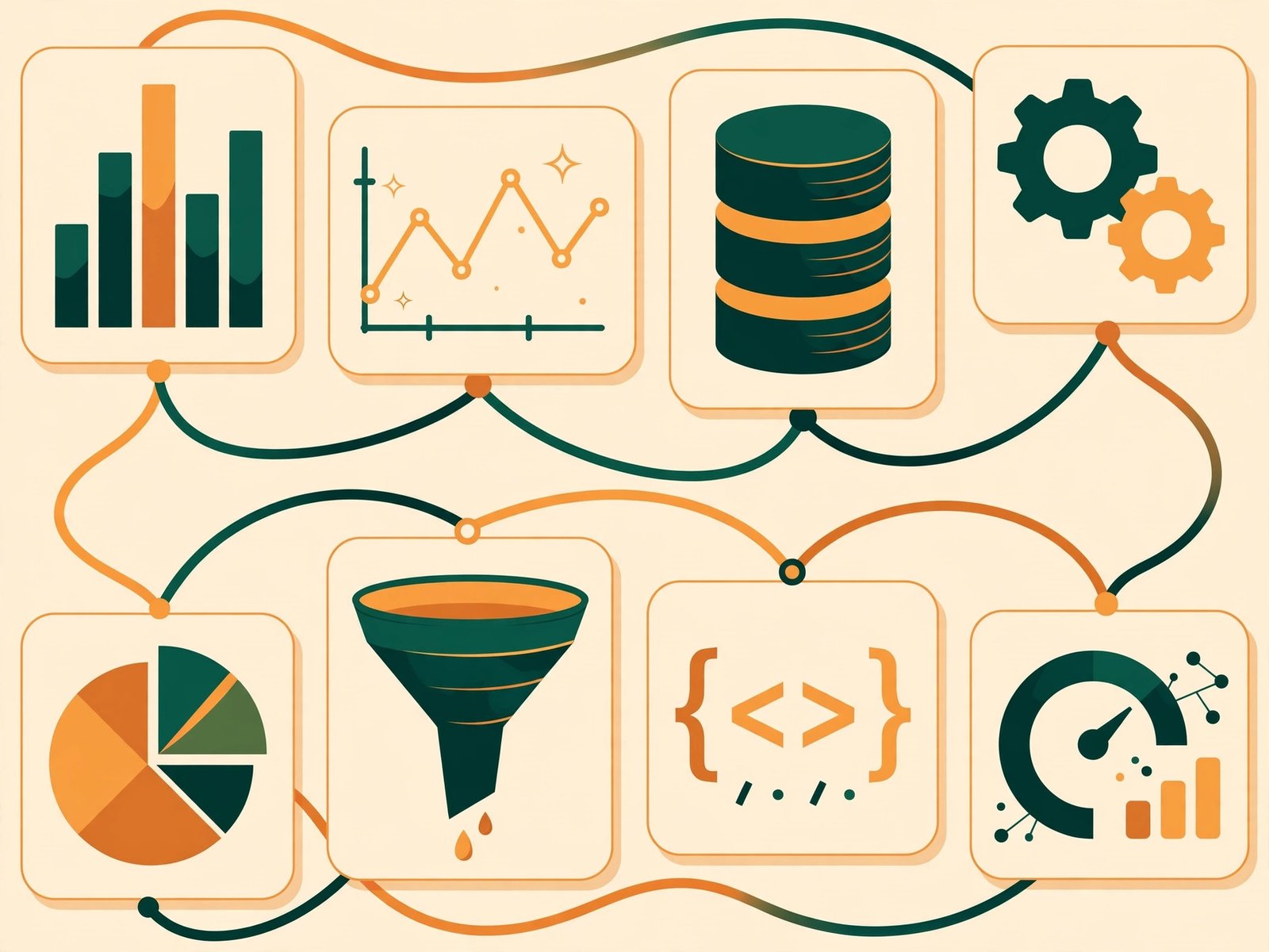 MTD Technologies analytics workflow and API architecture visual