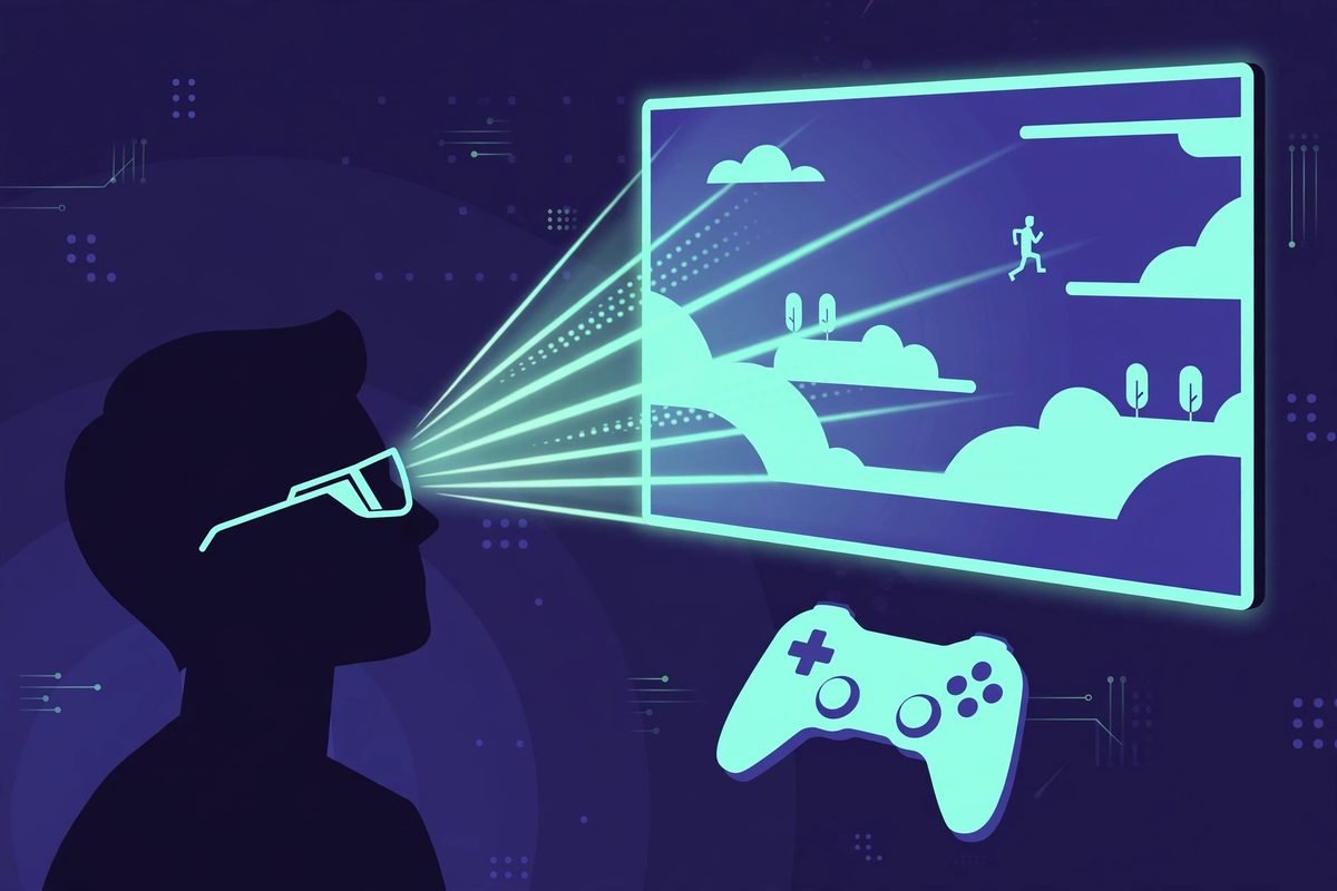 DroidDeck SteamOS experience on Android phone with smart glasses