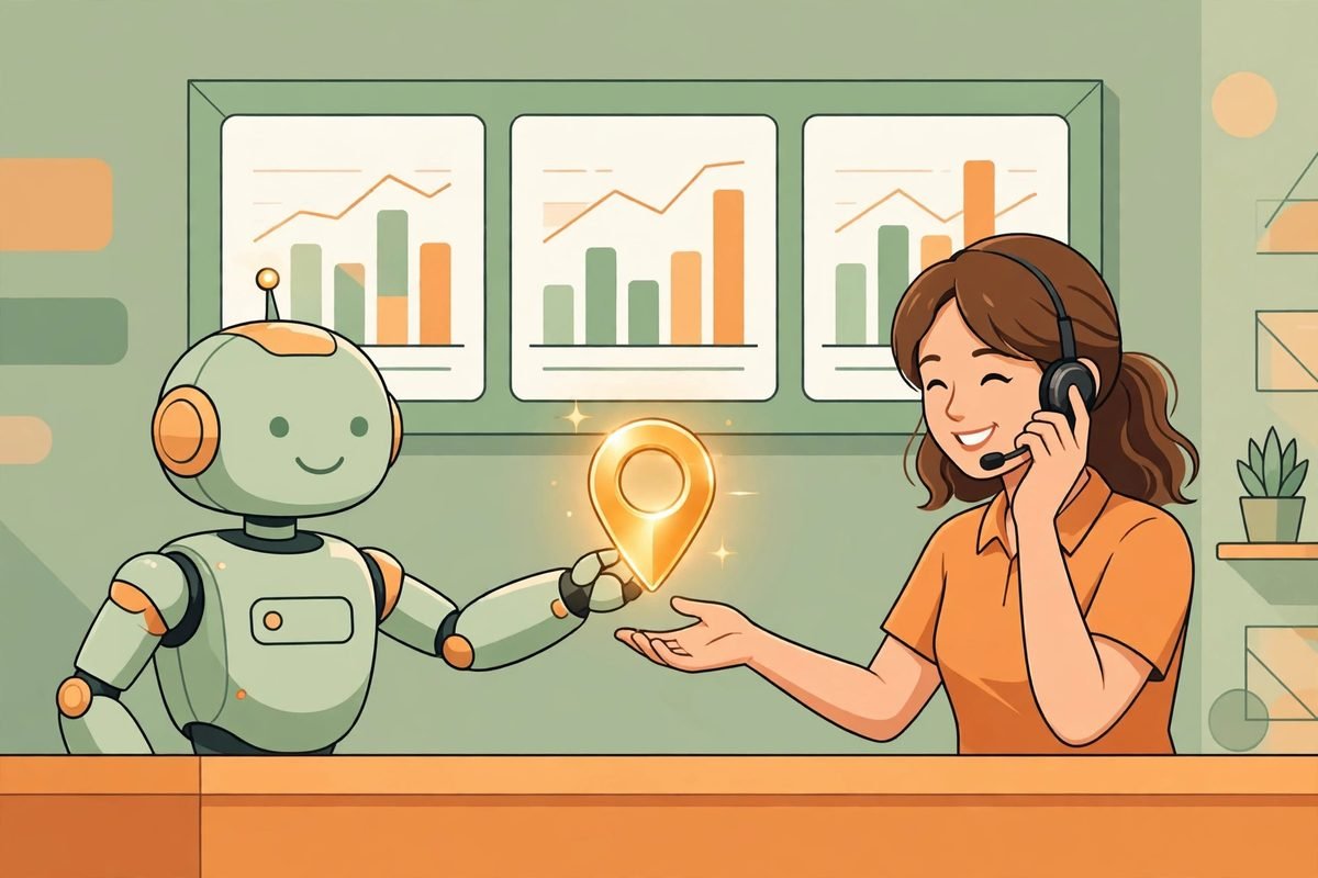 AI chatbot for lead qualification handing a qualified lead to a human sales representative