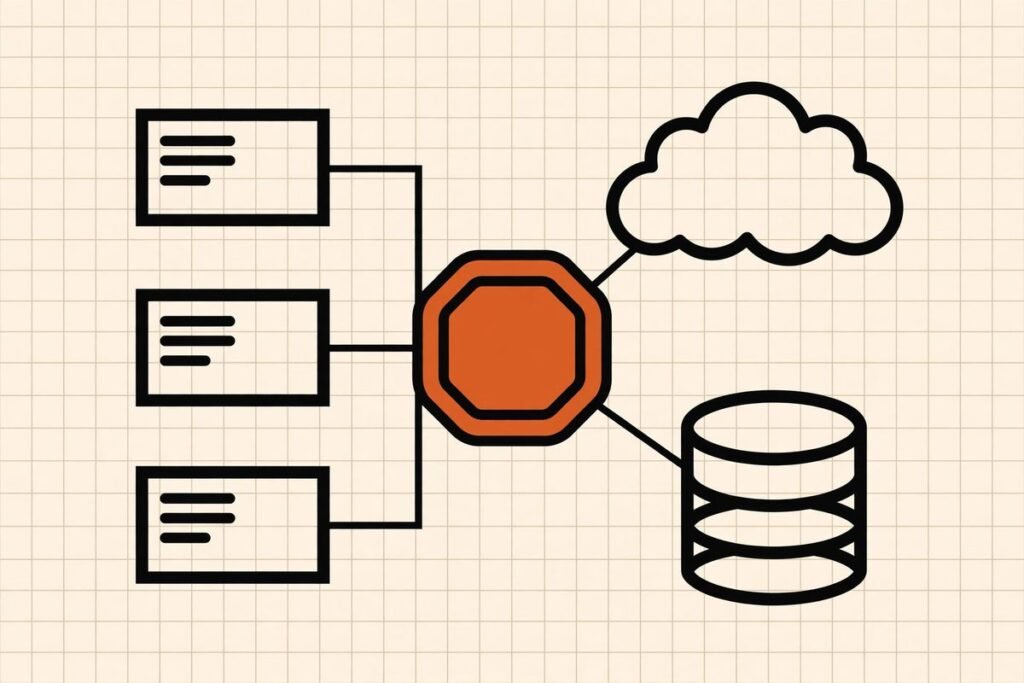 AI diagram generator for developers creating an editorial software architecture diagram