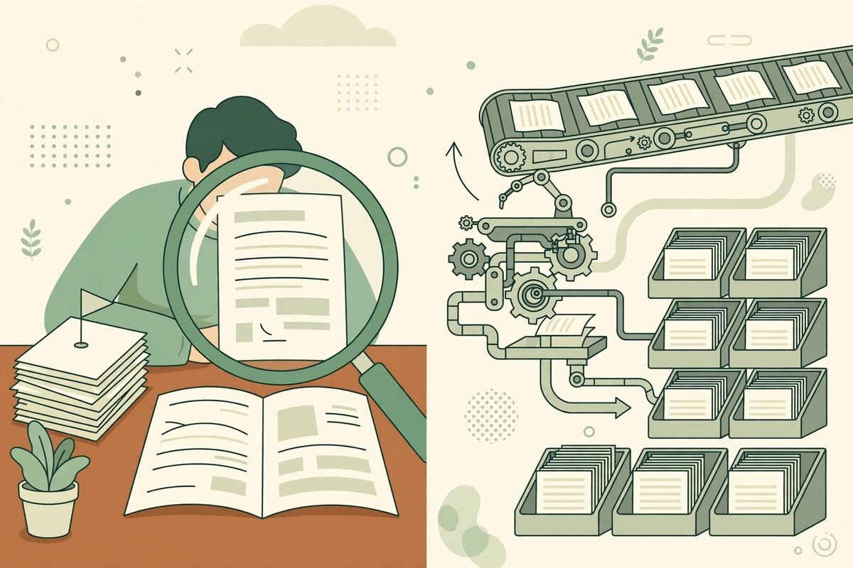 AI document processing human validation review