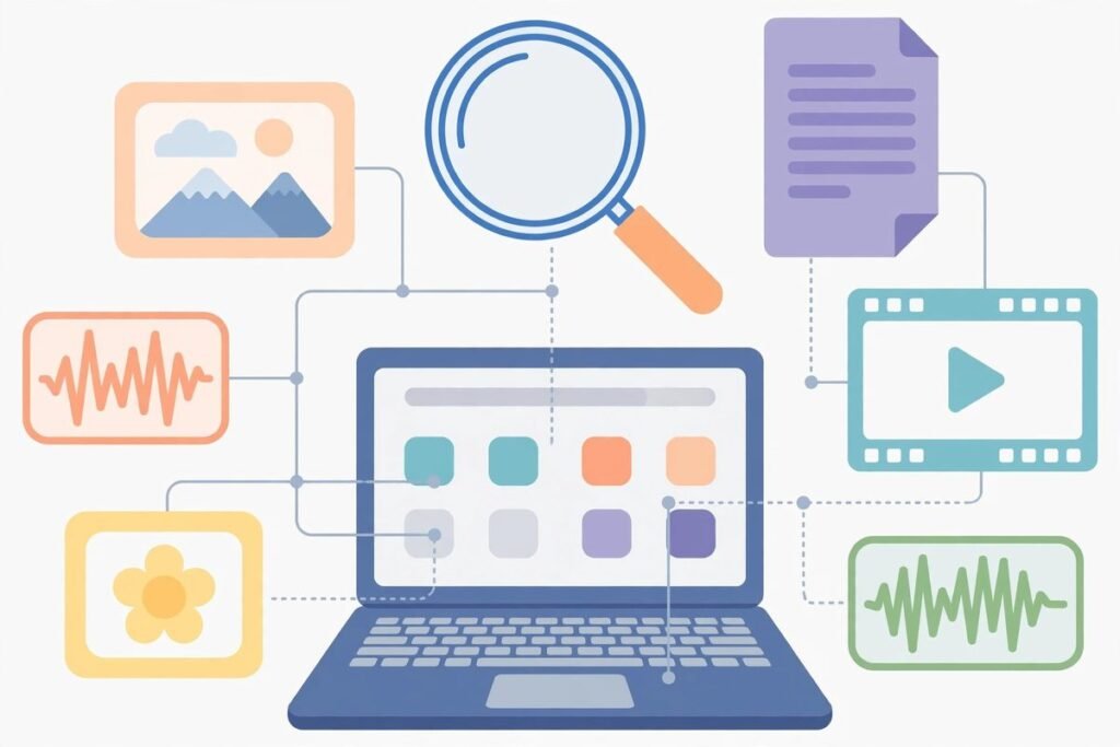 AI semantic search for your files locally — DigUp finds photos, PDFs and videos by describing their content