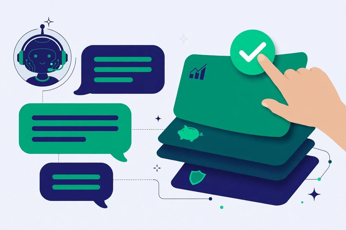 AI financial advisor illustration proposing confirmable plans in the open source AI personal finance app