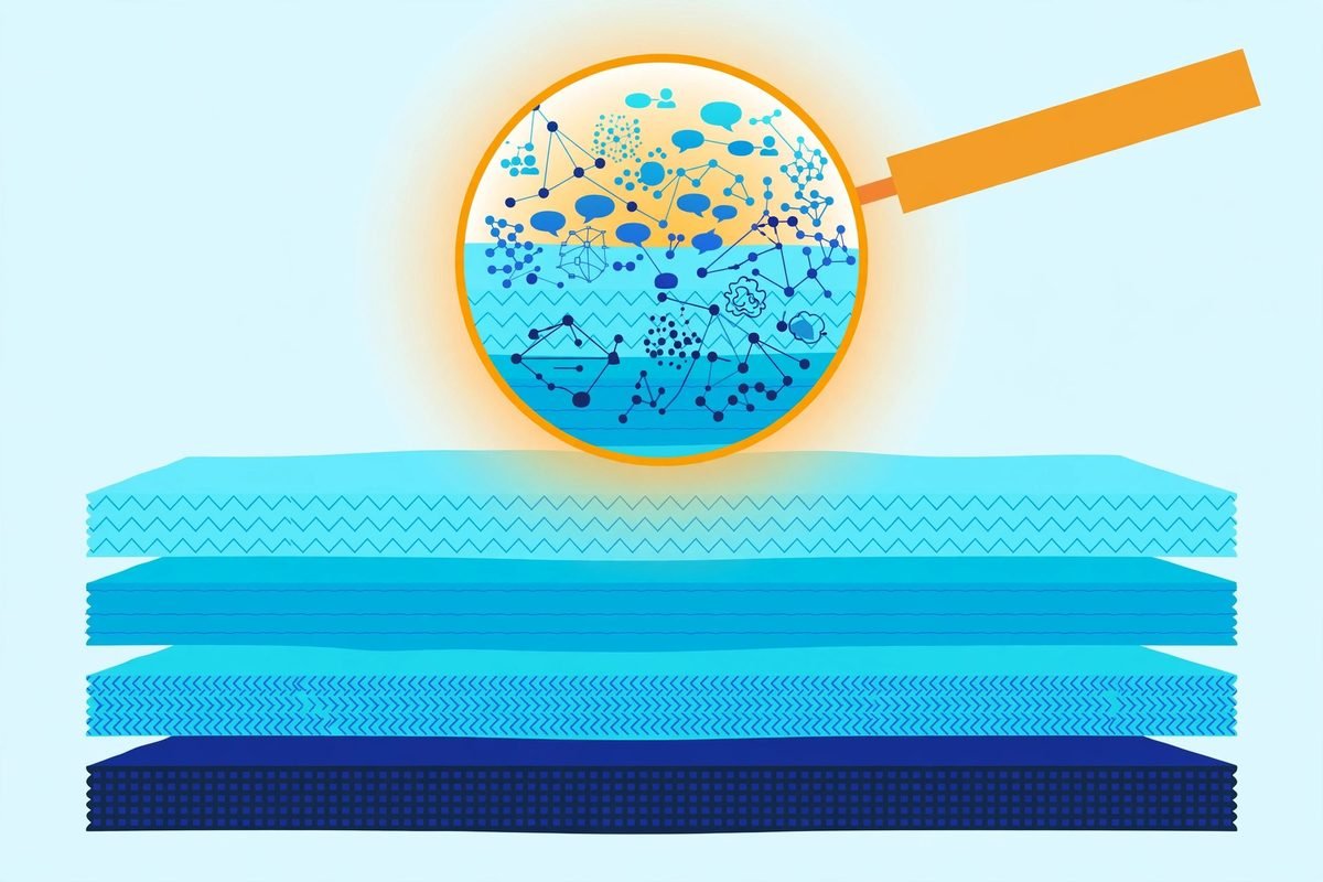 Context compression AI coding agents - layered reversible summaries illustration