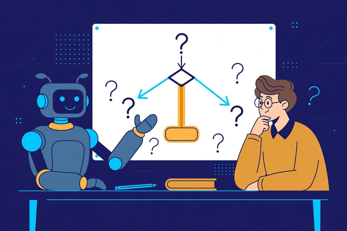 Claude Code workflow skills grilling interview illustration showing agent interview workflow
