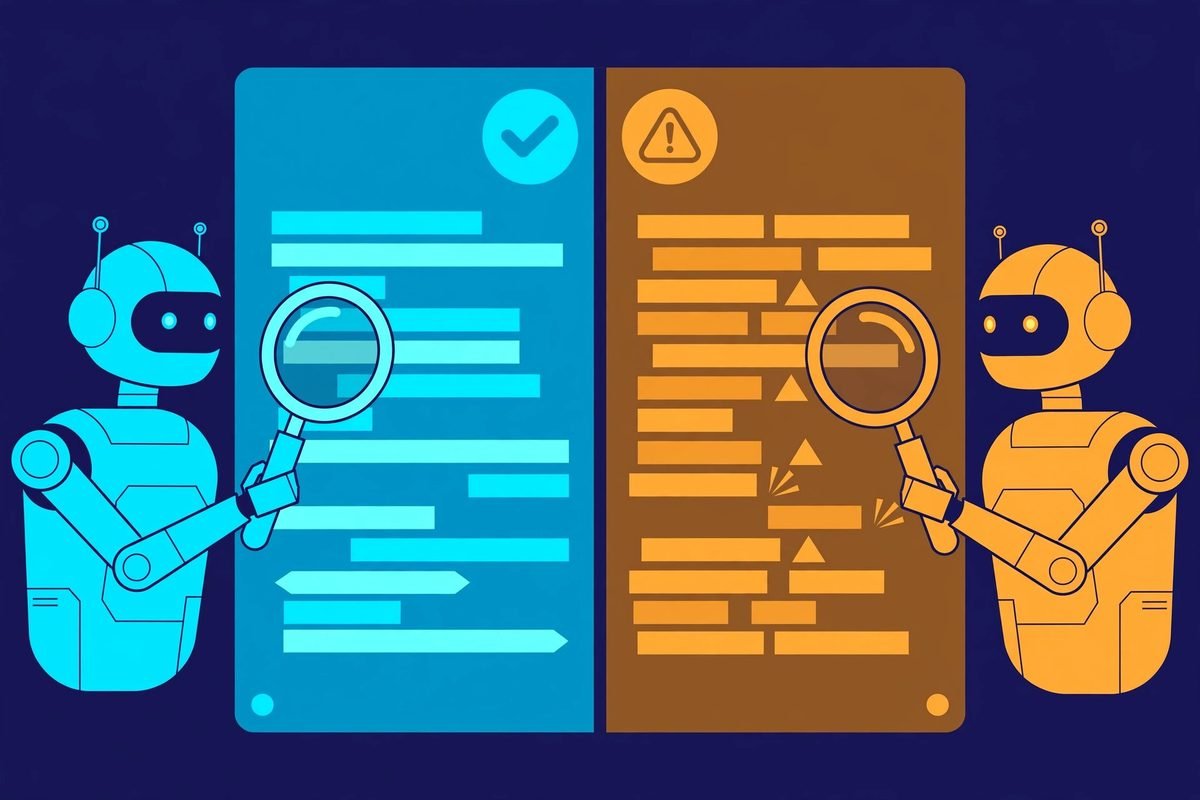Claude Code workflow skills dual code review illustration