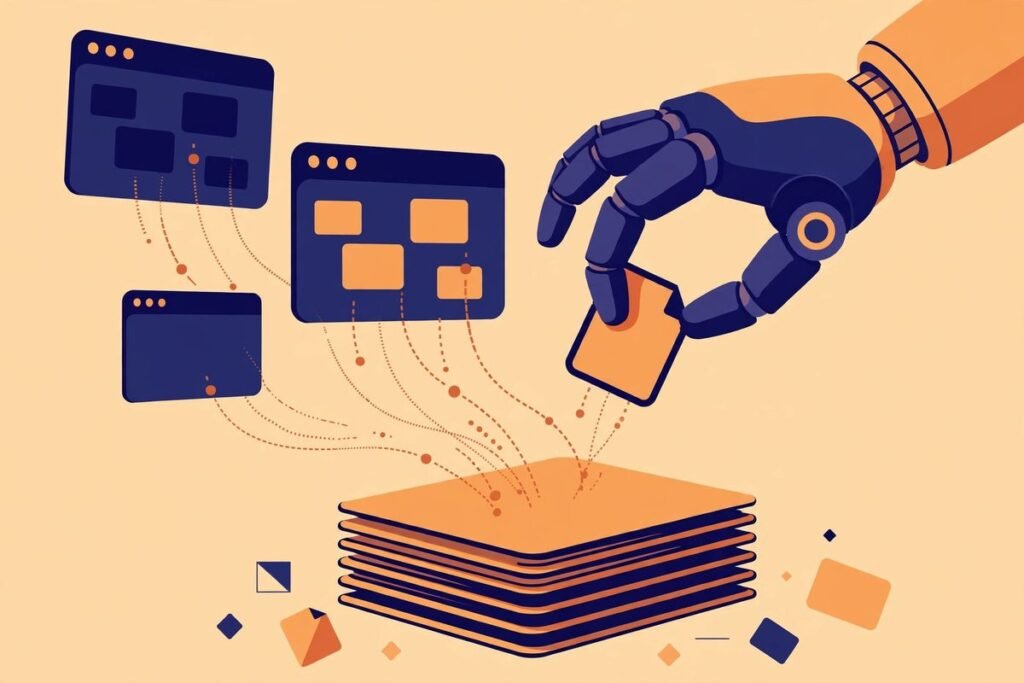 Firecrawl web scraping API for AI agents 2026: robot hand harvesting clean data from browser windows