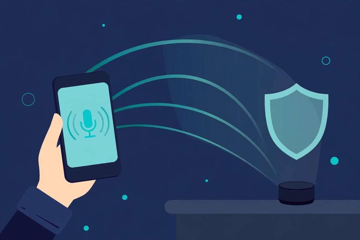 On-device personal AI assistant controlled through a phone app with voice control