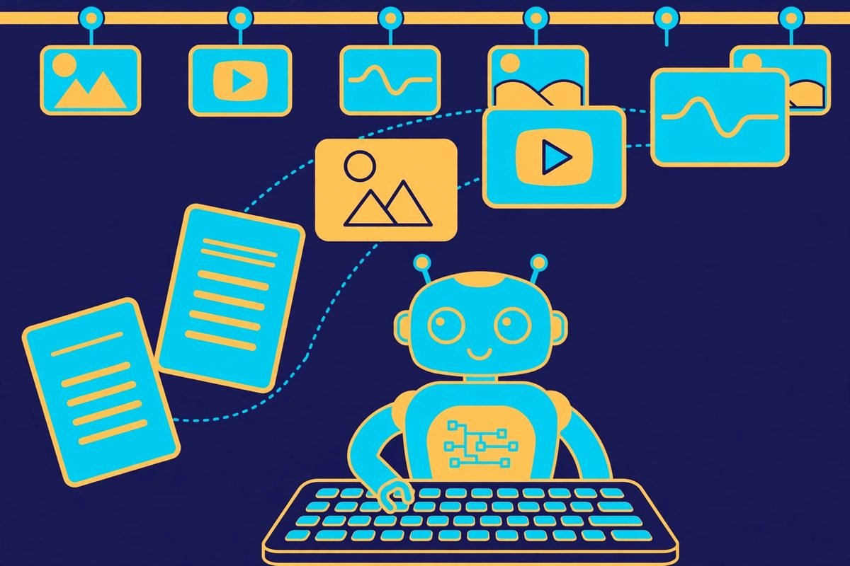 AI coding agent using HyperFrames skills to turn HTML into animated video