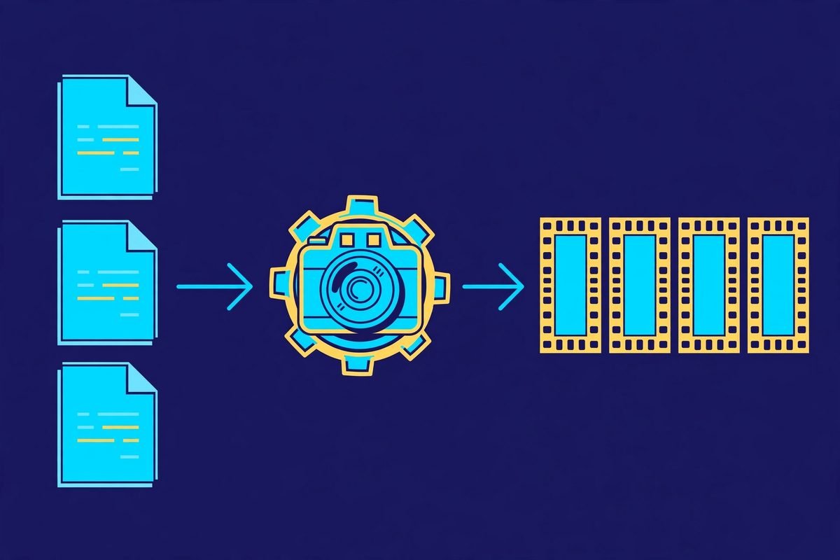 HyperFrames deterministic rendering pipeline from HTML document to MP4 frames