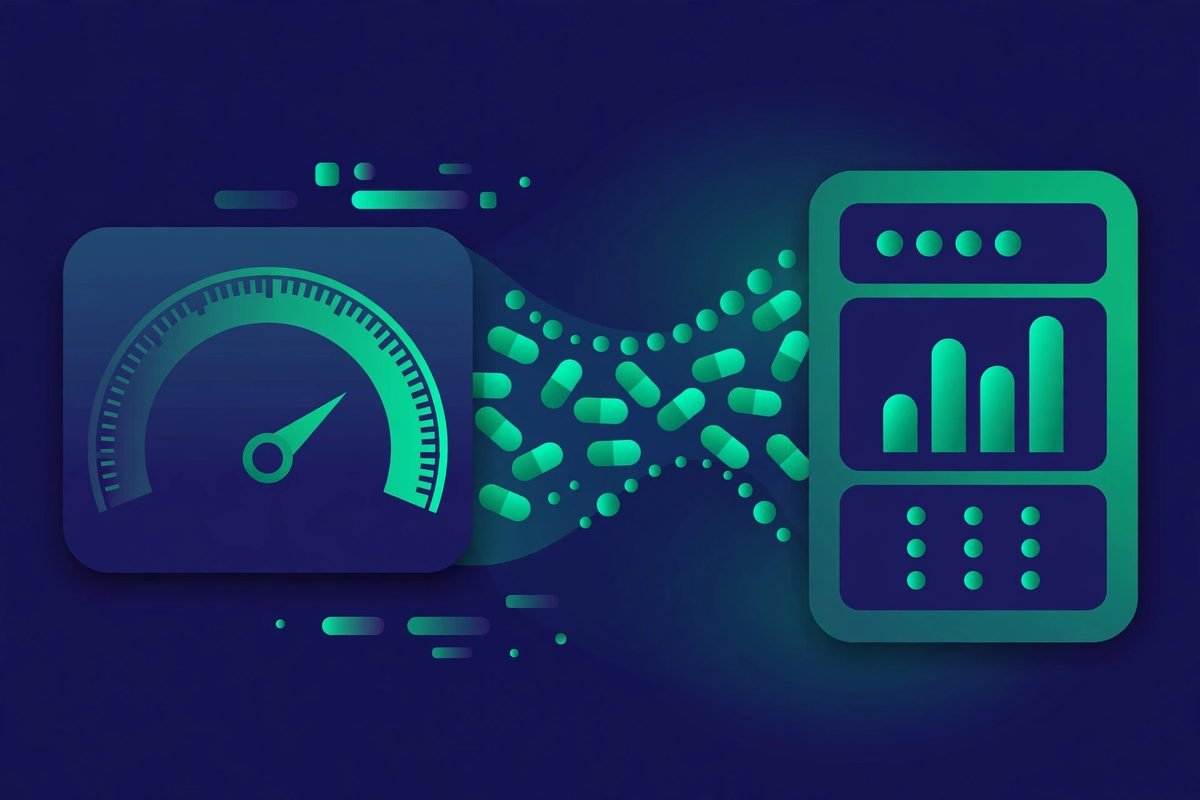 AI billing for SaaS usage-based metering illustration showing AI token and API usage being metered into a billing dashboard