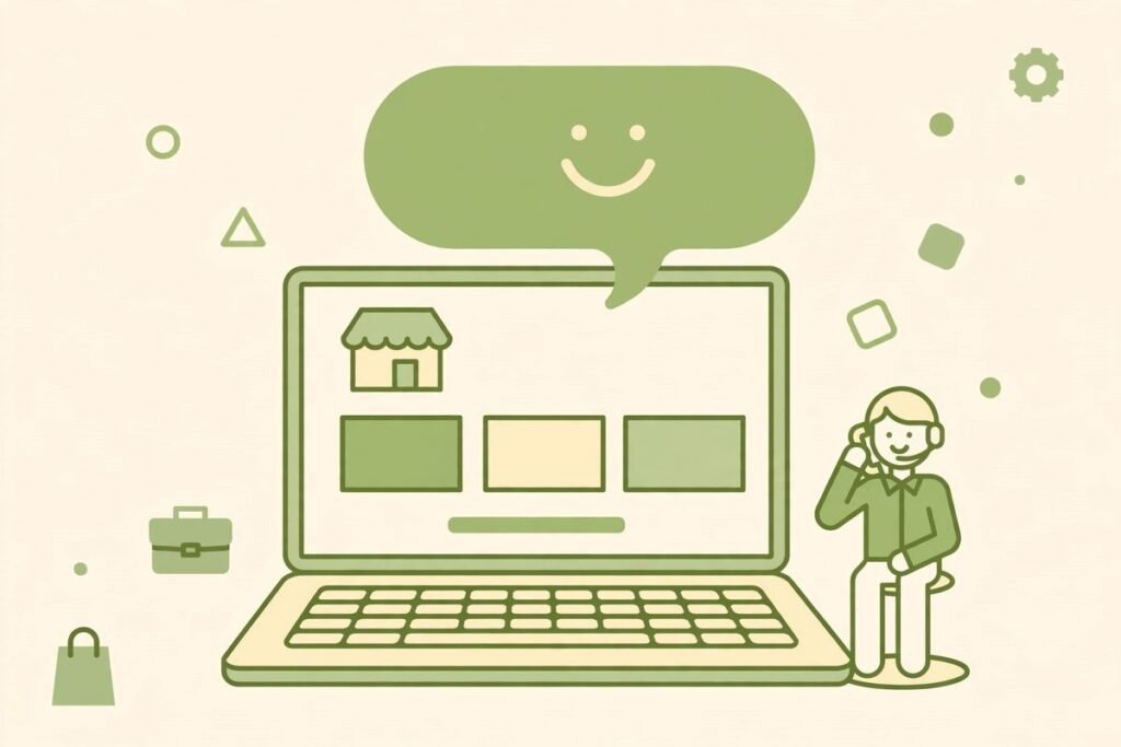 AI chat for anonymous website visitors - Knocket live chat widget on a business website