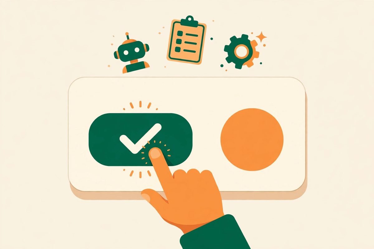 Approving an AI agent request from a phone notification