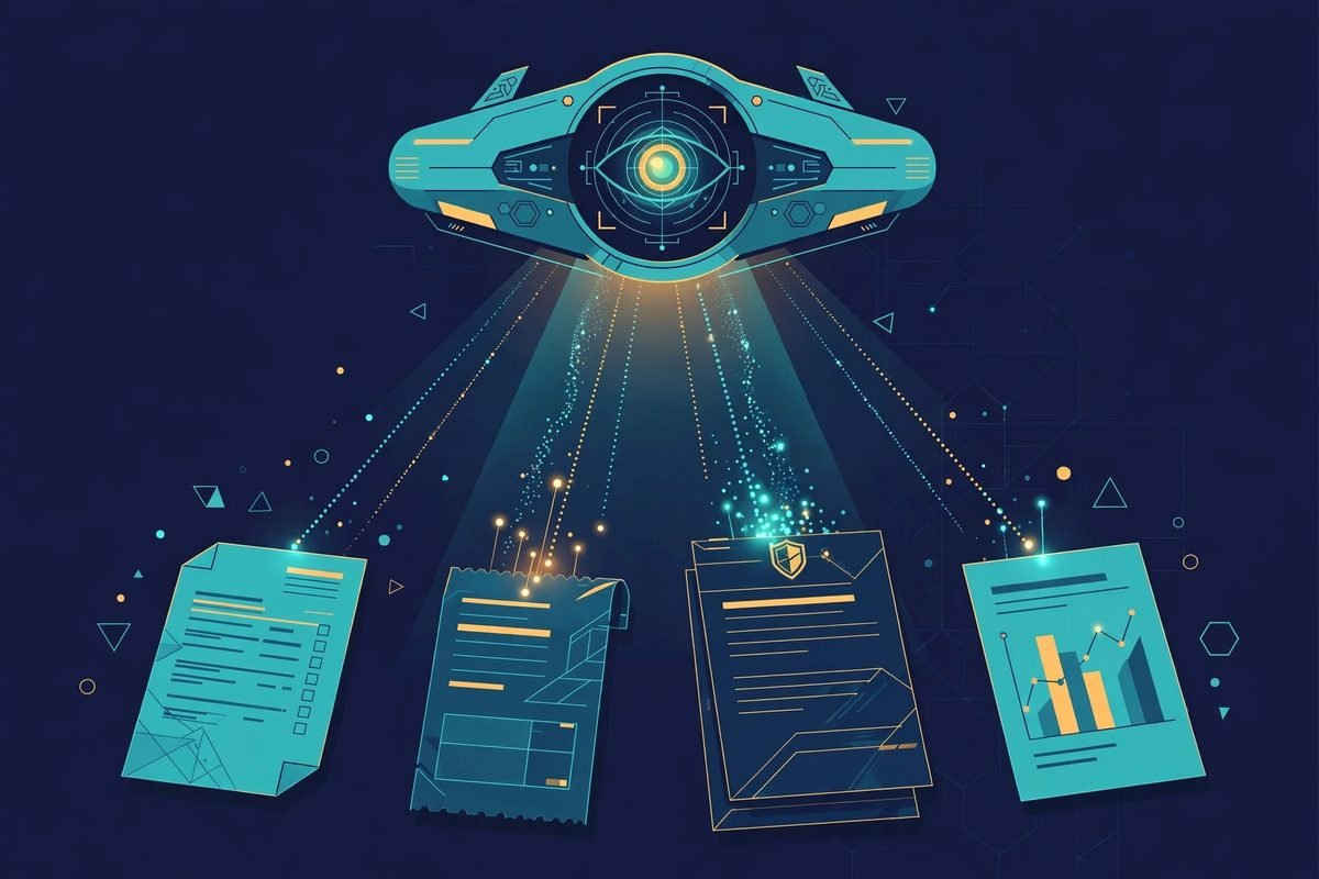 Multimodal AI business use cases — document intelligence extracting structured data from invoices