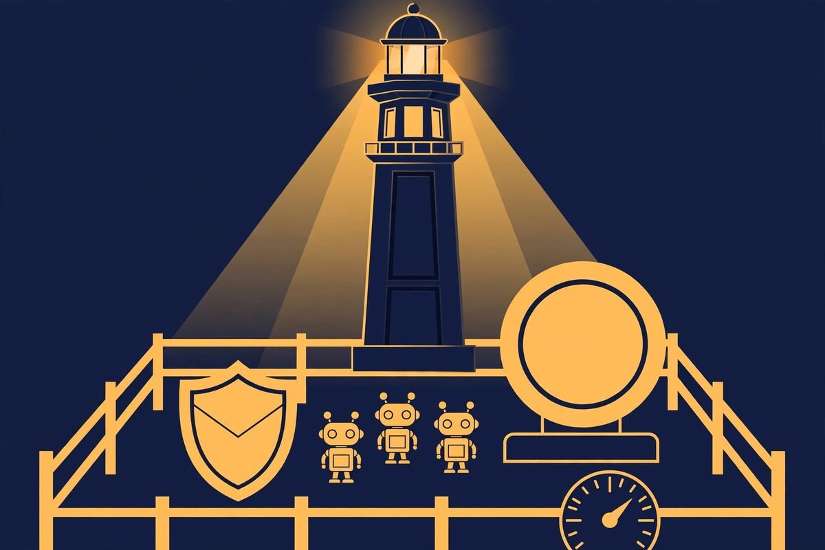 Navige Watchtower monitoring AI agent cost management with budgets, approval holds and a kill switch