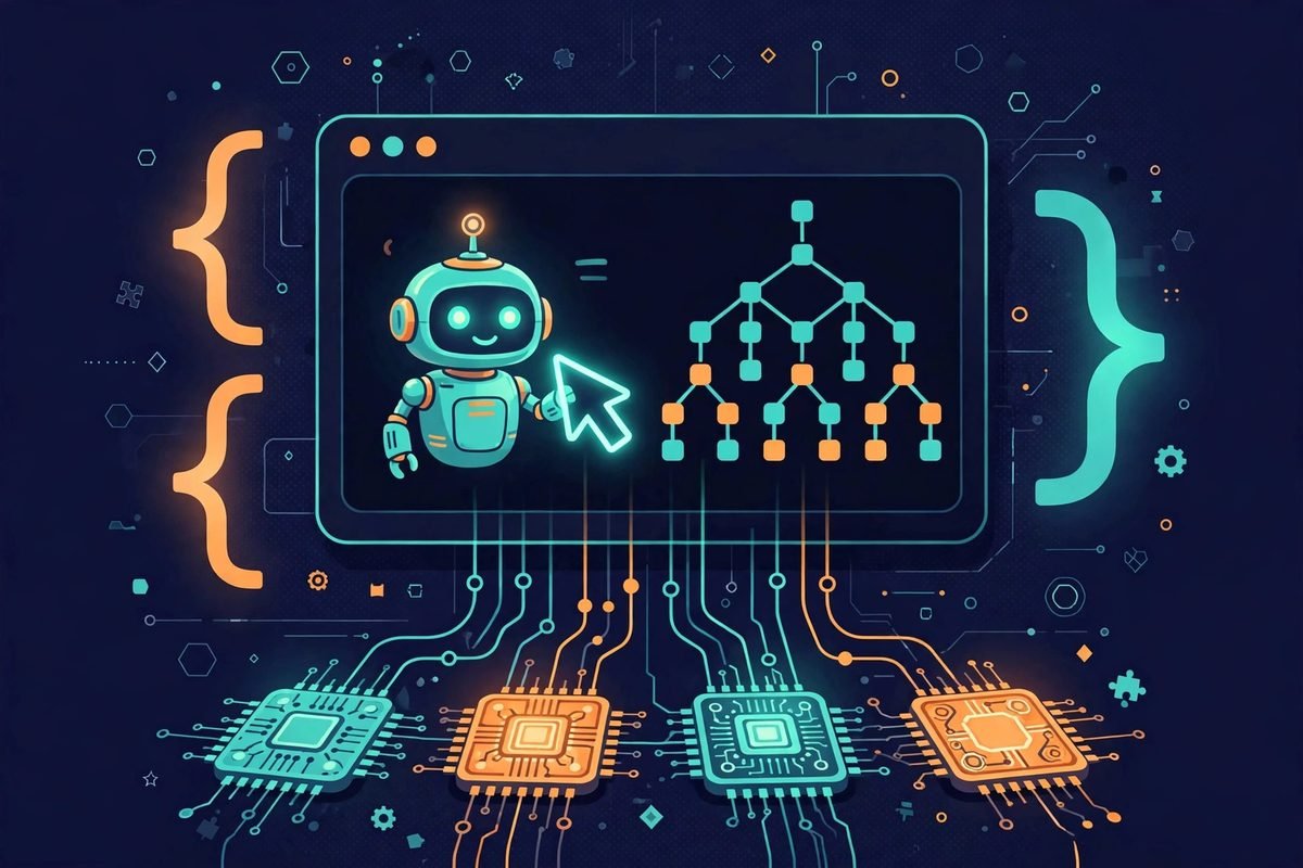 OpenCode open source AI coding agent terminal 2026 hero illustration