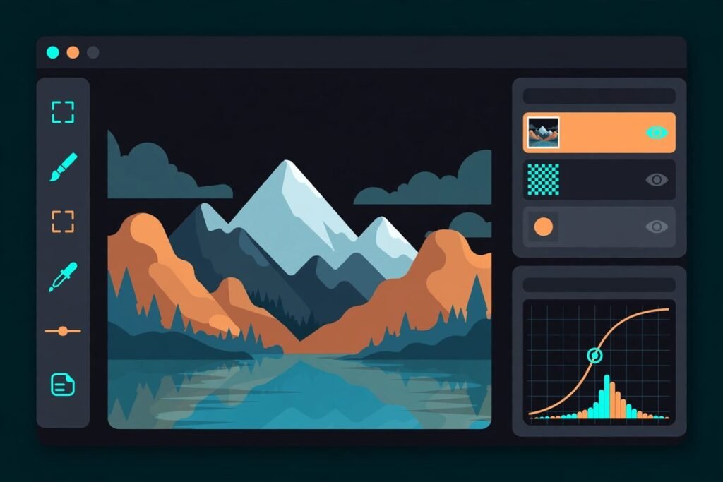 Open source photo editor in Rust - PhotoCraft interface illustration