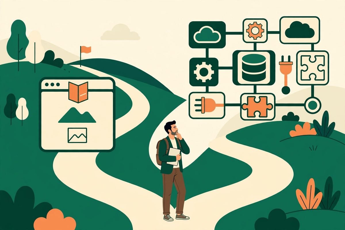 Choosing between a static site vs CMS business website