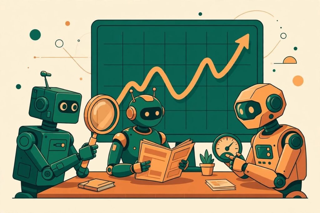 Multi-agent LLM trading framework open source illustration