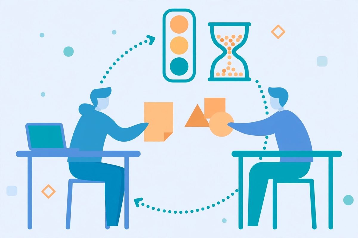 Feedback loops and delays in a website project timeline when building a business website
