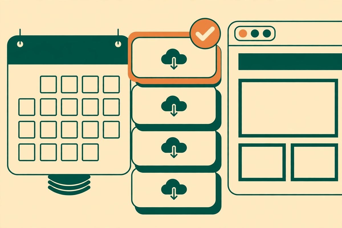 Scheduled WordPress backups with restore testing for business sites
